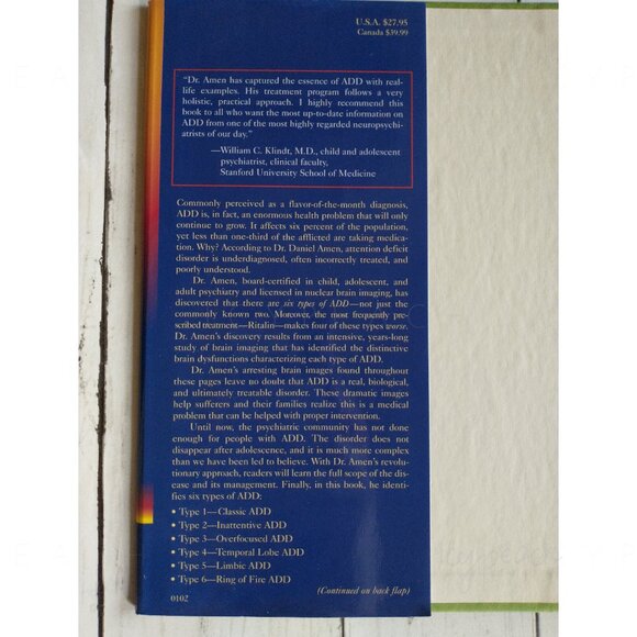 Healing ADD Daniel Amen MD-Breakthrough Program to See & Heal 6 Types of ADD - Picture 3 of 10
